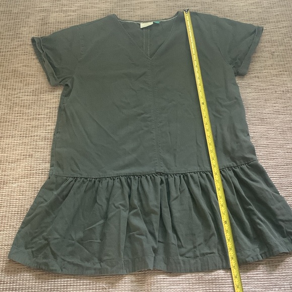 Anthropologie Maeve Tiana Flounced Olive Green Cottagecore Dress Plus Size 1X - Picture 10 of 14